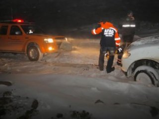 Mahsur Kalan İşçileri AFAD Kurtardı