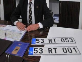 Erdoğan'ın Memleketi Güneysu'ya Özel Plaka