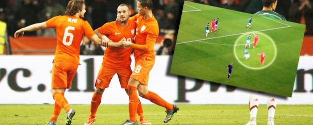 Sneijder Yine Öyle Bir Gol Attı Ki...