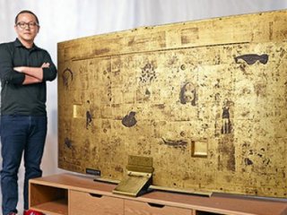 Altın Kaplama Kavisli Televizyon