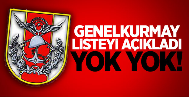 Genelkurmay'dan Flaş Açıklama!