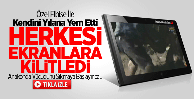 Kendini Anakondaya Yem Etti!