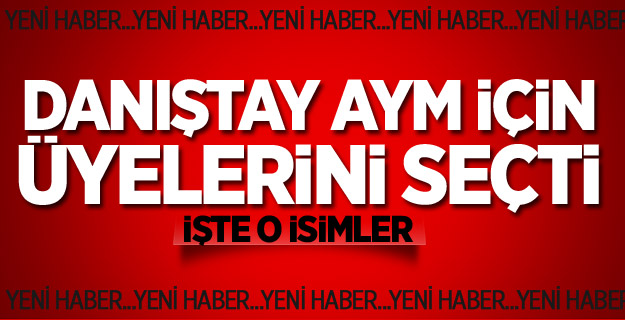 Danıştay AYM İçin Üyelerini Seçti