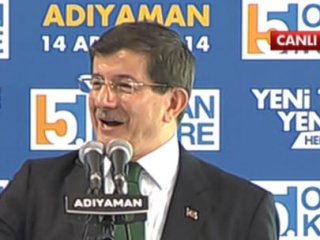 Başbakan Davutoğlu Adıyaman'da Konuşuyor