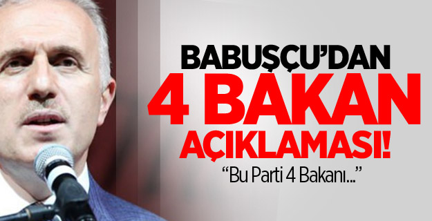 Babuşçu: Bu Parti 4 Bakanı Görevden Aldı