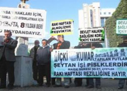 'Rakı Haftası' protesto edildi