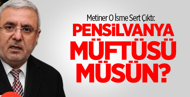 O Müftüye Metiner’den Sert Tepki