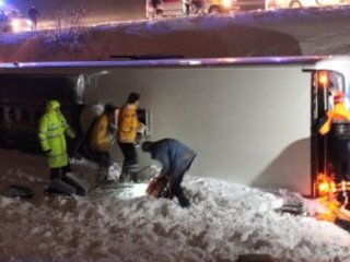 Otobüs Şarampole Uçtu! Facianın Eşiğinden Dönüldü