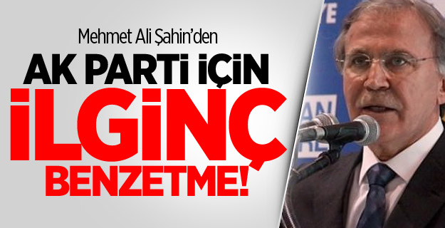 Şahin'den AK Parti'ye ilginç benzetme