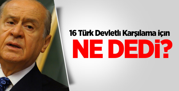 Bahçeli'den Karşılama Açıklaması!