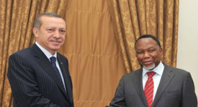 Erdoğan-Motlanthe ortak basın toplantısı  