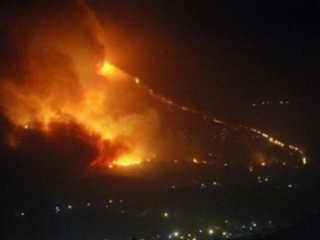 Amanos Eteklerinde Korkutan Yangın