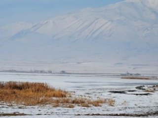 Bitlis'te Arin Gölü Tamamen Dondu