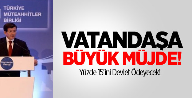Davutoğlu'ndan Müjde!