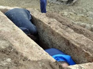 Yol Çalışmasında Lahit Bulundu