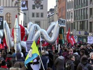 Münih’te Büyük Protesto