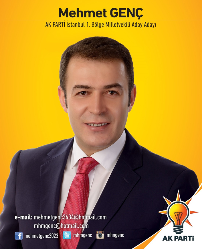 Mehmet Genç, AK Parti’den İstanbul 1. Bölge milletvekili aday adayı olacağını açıkladı.