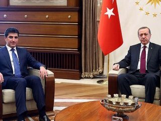 Cumhurbaşkanı Erdoğan Barzani'yi Kabul Etti