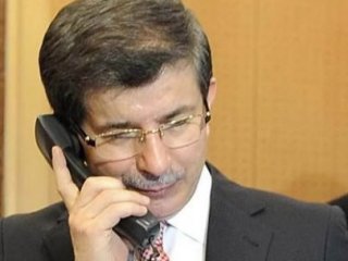Davutoğlu'ndan taziye telefonu