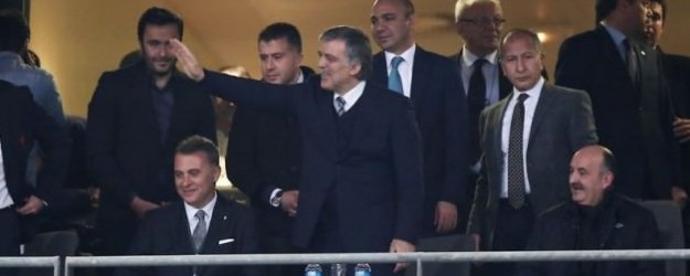 Abdullah Gül'ün Beşiktaş Sevinci