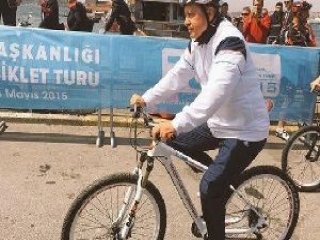 Cumhurbaşkanı Erdoğan Bisiklet Turunda