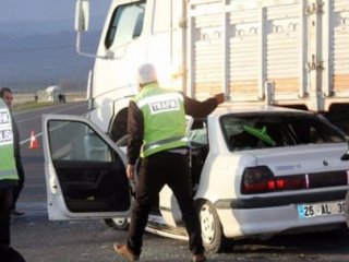 Erzurum’da Feci Kaza!