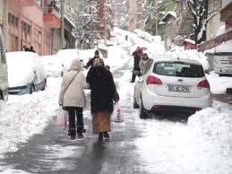 Ereğli'de yoğun kar yağışı