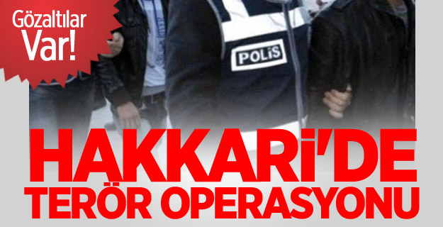 Hakkari'de terör operasyonu