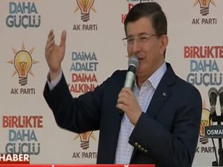 Davutoğlu Ardahan Mitinginde Konuştu