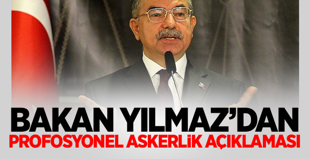 Bakandan profesyonel askerlik açıklaması