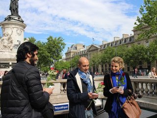 Paris'te "Ben Müslüman'ım" Kampanyası