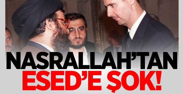 Hizbullah lideri Nasrallah'tan Esed'e ret