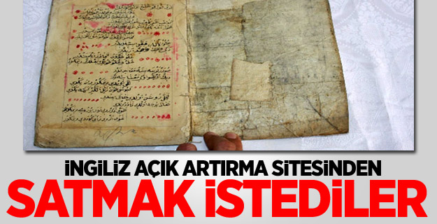 İngiliz açık artırma sitesinden satmak istediler