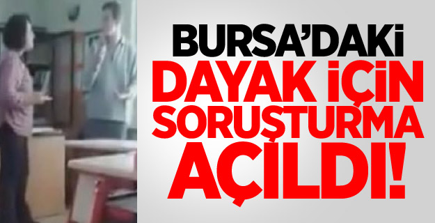 Engelli Okulundaki Dayak İçin Soruşturma Açıldı