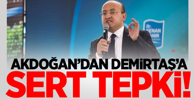 Akdoğan'dan HDP ve Demirtaş'a çok sert tepki