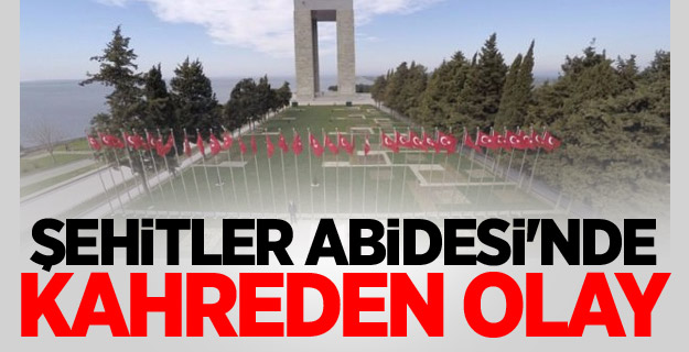 Şehitler Abidesi'nde Kahreden Olay