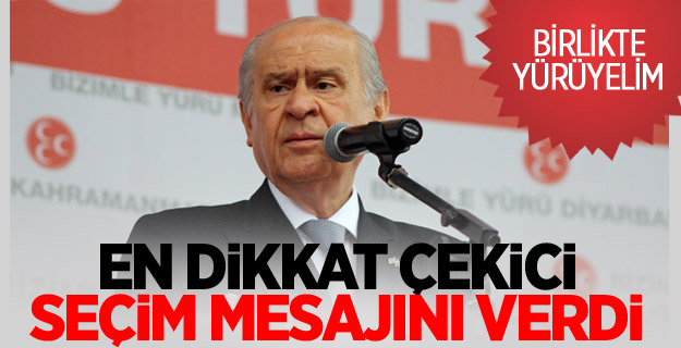 Bahçeli'den 'Birlikte Yürüyelim' Çağrısı