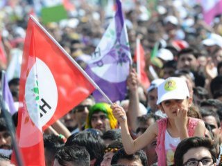 İzmir'de Öcalan'sız HDP Mitingi