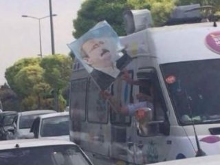 HDP seçim aracında Kılıçdaroğlu bayrağı