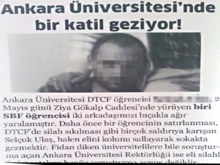 SBF'de 'Vur' Emri Gibi Afiş