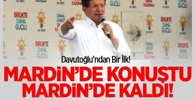 Ahmet Davutoğlu'ndan Bir İlk!