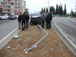 Samsun’da Trafik Kazası: 1 Yaralı