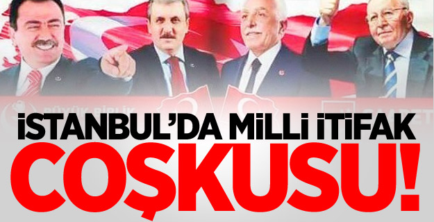 Milli İttifak İstanbul Mitingi'ni Gerçekleştirdi