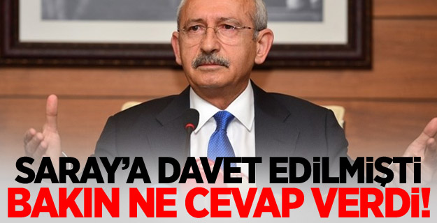 CHP'den Saray'a Davete Cevap Geldi