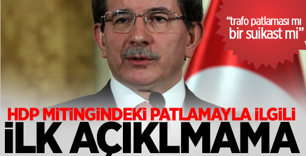 Davutoğlu'ndan Patlamayla İlgili İlk Açıklama