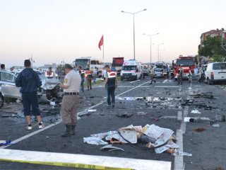 Tekirdağ'da zincirleme kaza