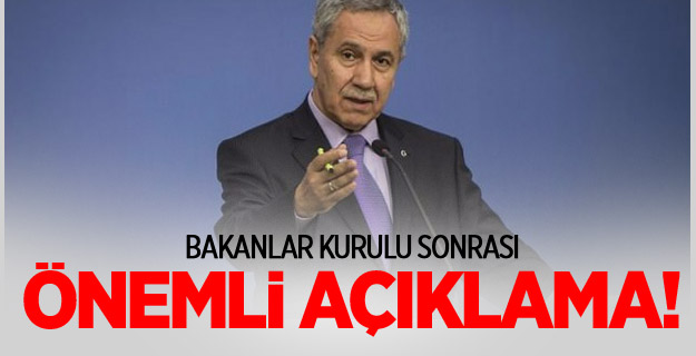 Bakanlar Kurulu Sonrası Açıklama