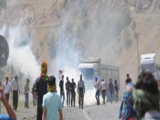 Hakkari'de İzinsiz Gösteri
