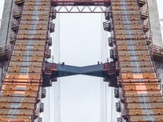 3. Köprü inşaatında kedi yolu tamamlandı