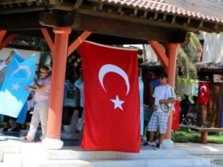 Marmaris'te Çin Parkı protestosu